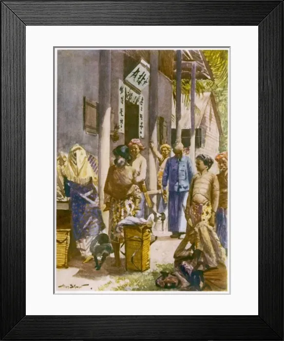 Framed Print : Borneo / Chinese Store Framed Print : Borneo / Chinese Store