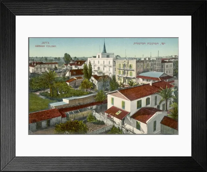 Framed Print : Israel / Jaffa German 1905 Framed Print : Israel / Jaffa German 1905