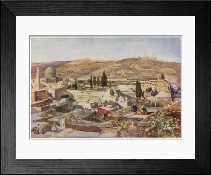 Framed Print : Jerusalem / Temple 1912 Framed Print : Jerusalem / Temple 1912