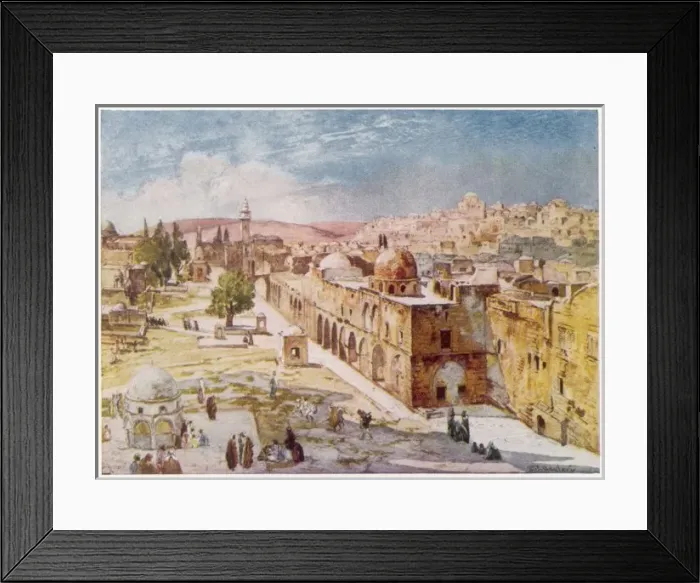 Framed Print : Jerusalem / Temple West Framed Print : Jerusalem / Temple West