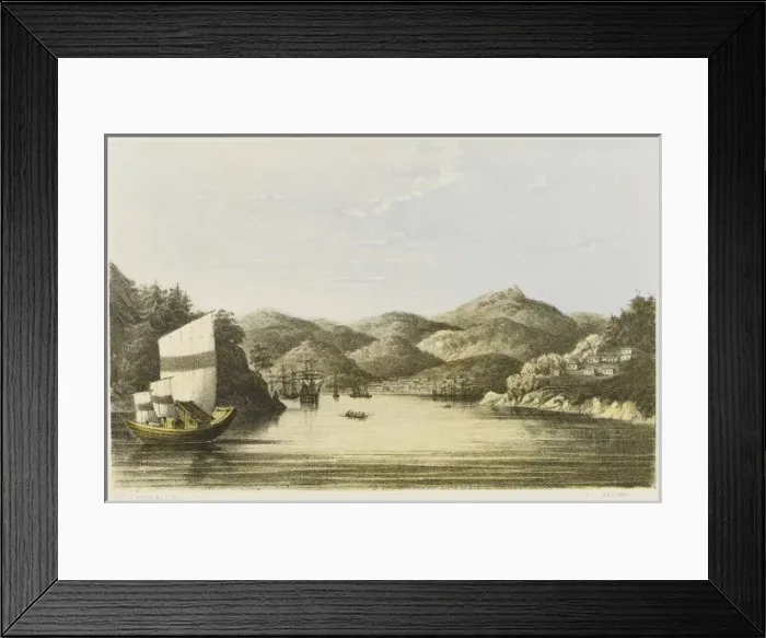 Framed Print : Japan / Nagasaki 1858 Framed Print : Japan / Nagasaki 1858