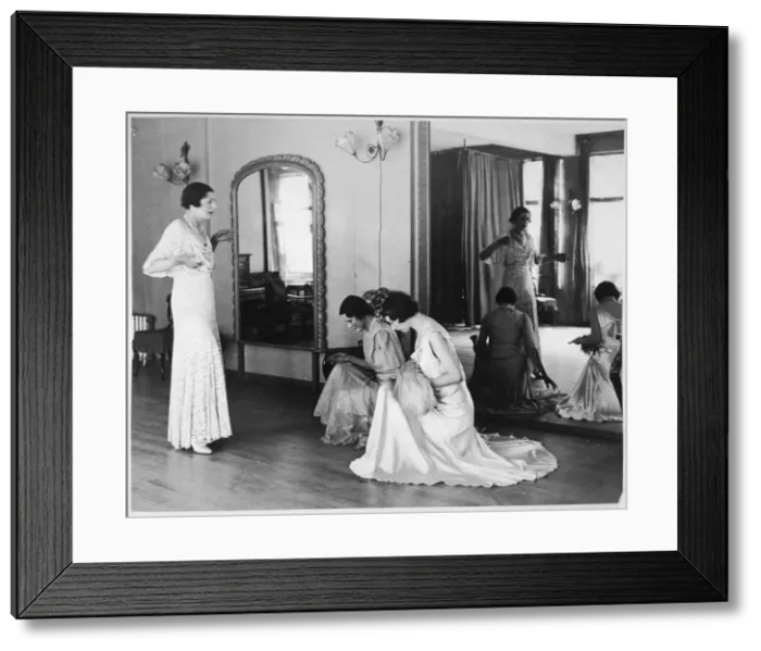 Framed Print : Debutante Learns to Bow Framed Print : Debutante Learns to Bow