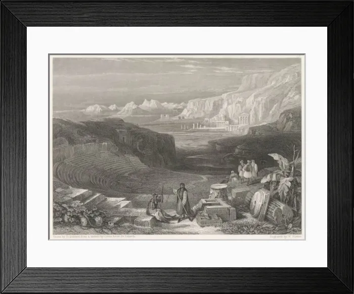 Framed Print : Jordan / Petra Amphitheatr Framed Print : Jordan / Petra Amphitheatr