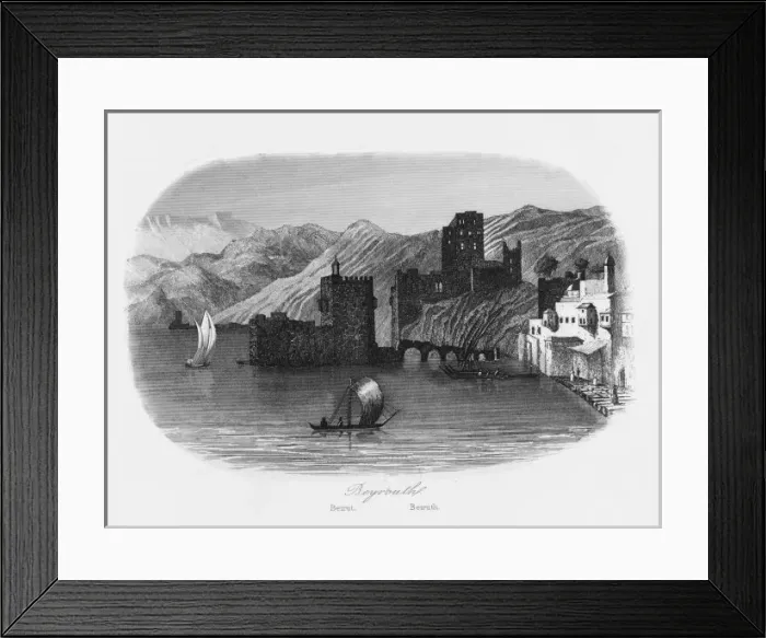 Framed Print : Lebanon / Beirut 1846 Framed Print : Lebanon / Beirut 1846