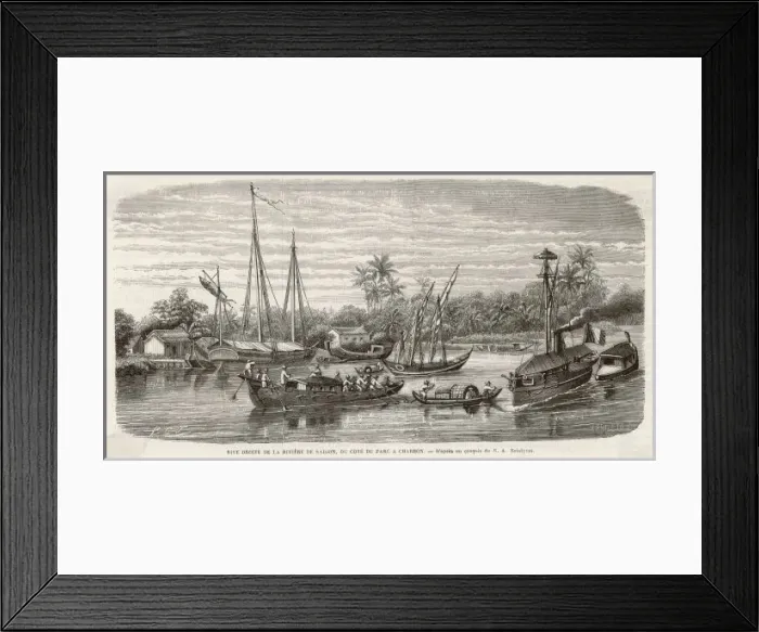Framed Print : Vietnam / Saigon River Framed Print : Vietnam / Saigon River