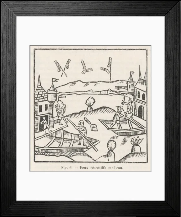Framed Print : Fireworks Lake Display Framed Print : Fireworks Lake Display