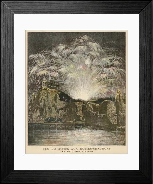 Framed Print : Fireworks in Paris Park Framed Print : Fireworks in Paris Park