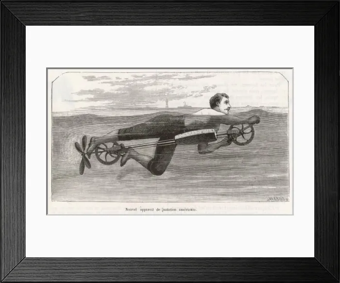Framed Print : Richardsons Swim Device Framed Print : Richardsons Swim Device