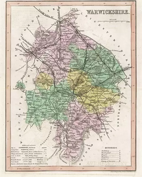 Map  /  Warwickshire C1857