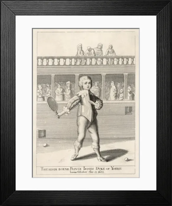 Framed Print : J. II Plays Real Tennis Framed Print : J. II Plays Real Tennis