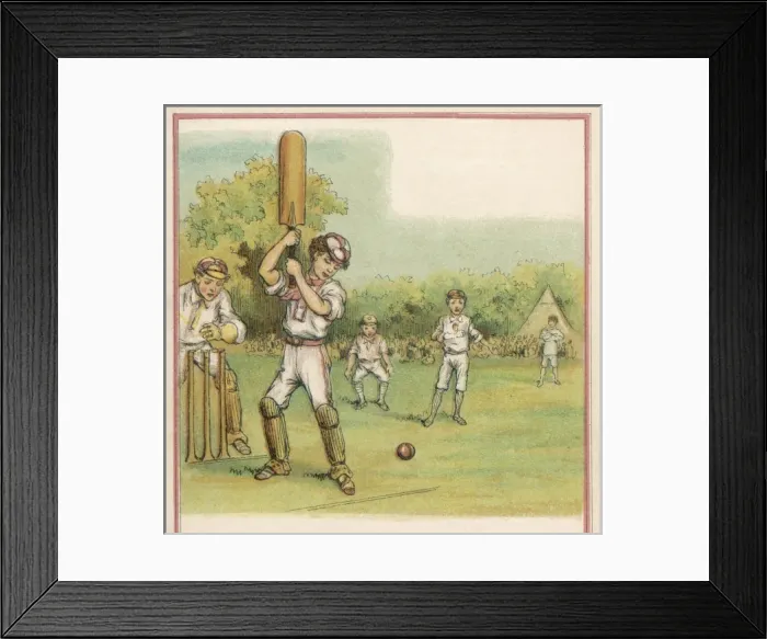 Framed Print : Schoolboy Batsman Framed Print : Schoolboy Batsman