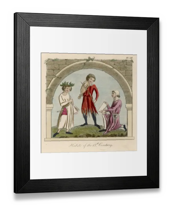 Framed Print : A Medieval Duet Framed Print : A Medieval Duet