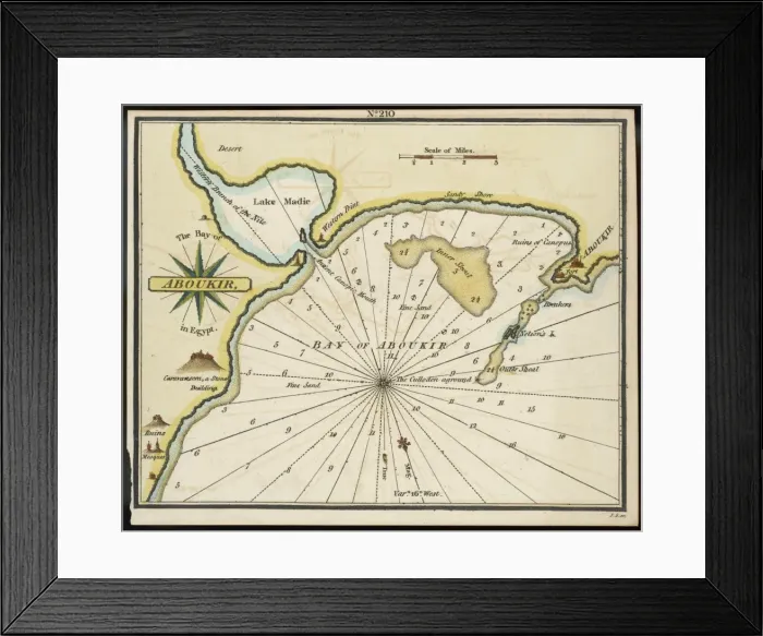Framed Print : Map / Africa / Egypt / Aboukir Framed Print : Map / Africa / Egypt / Aboukir