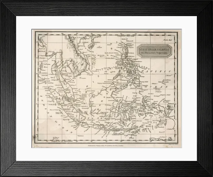 Framed Print : Map / East India Islands Framed Print : Map / East India Islands