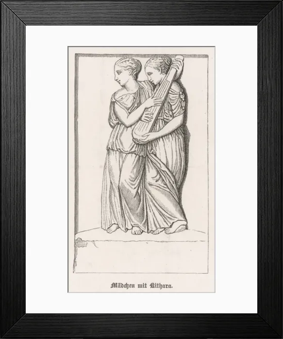 Framed Print : Women with a Kithara Framed Print : Women with a Kithara