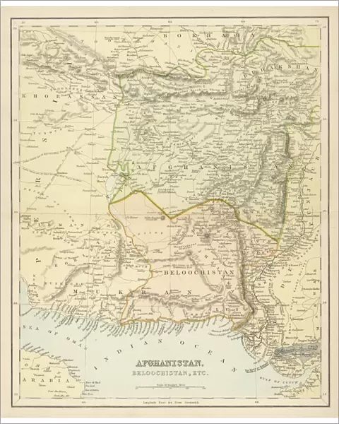 Map  /  Afghanistan C1860S