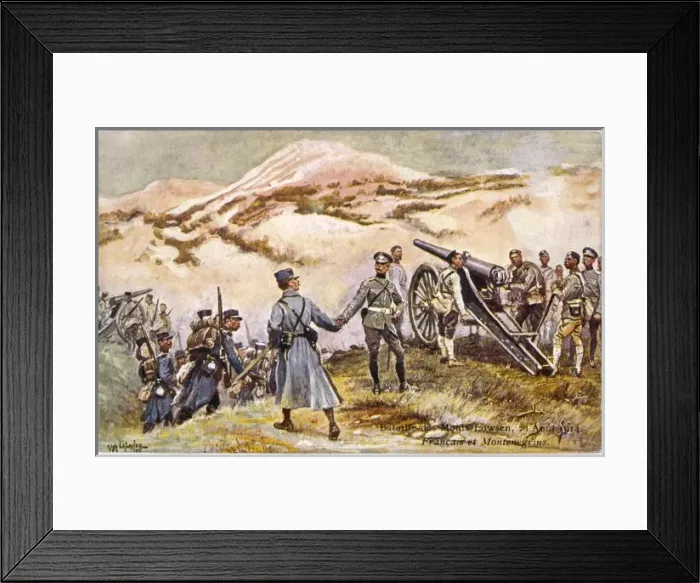 Framed Print : Battle in Montenegro Framed Print : Battle in Montenegro