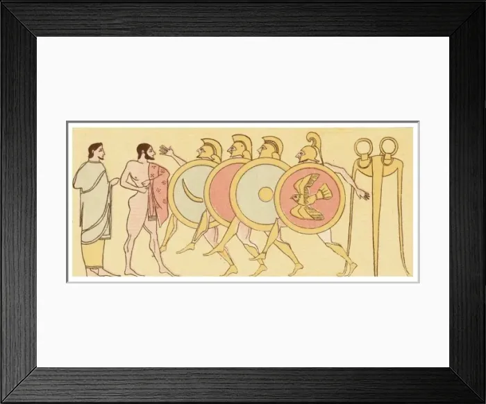 Framed Print : Greek Armour Race Framed Print : Greek Armour Race