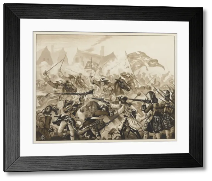 Framed Print : Spanish. Suc. War / Ramilles Framed Print : Spanish. Suc. War / Ramilles