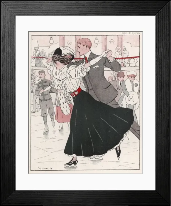 Framed Print : Palais De Glace Skating Framed Print : Palais De Glace Skating