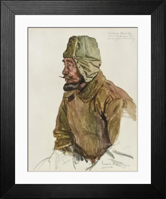 Framed Print : Kirghiz Soldier 1916 Framed Print : Kirghiz Soldier 1916