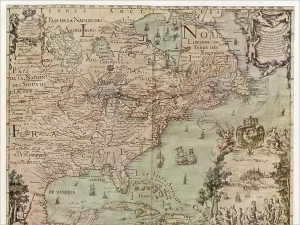 Map  /  North America 1702