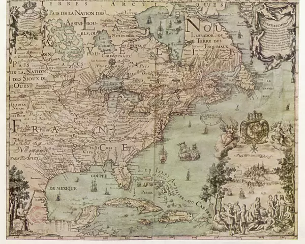 Map  /  North America 1702