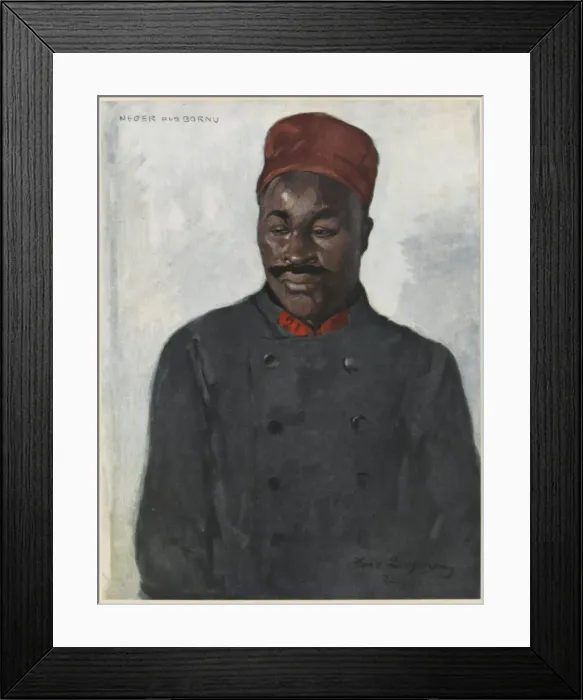Framed Print : WW1 TCHAD. Soldier from Bornu, Tchad, fighting with the French Army during World War One Framed Print : WW1 TCHAD. Soldier from Bornu, Tchad, fighting with the French Army during World War One