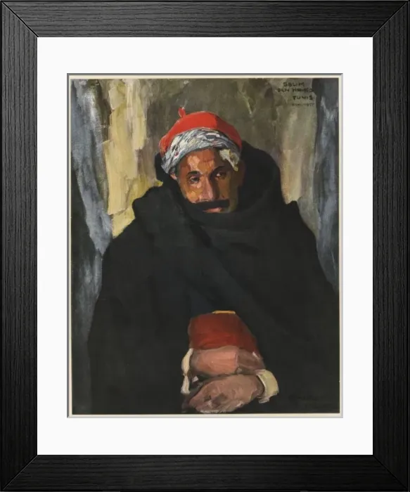 Framed Print : Ww1 Tunisian Soldier Framed Print : Ww1 Tunisian Soldier