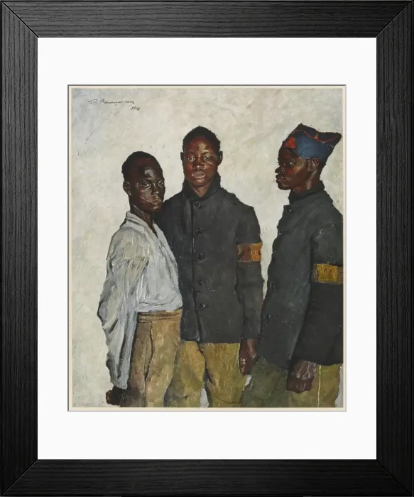 Framed Print : Ww1 Men of Upper Volta Framed Print : Ww1 Men of Upper Volta