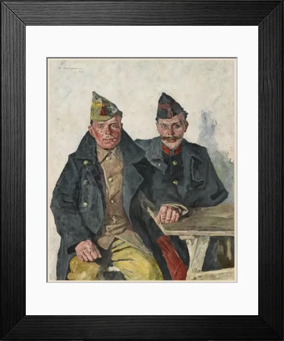 Framed Print : Wwi Belgian Soldiers Framed Print : Wwi Belgian Soldiers