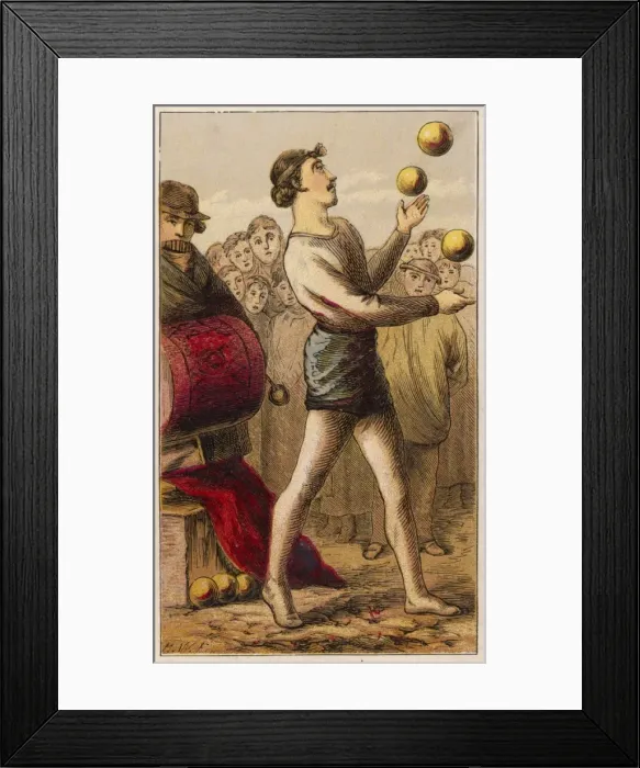 Framed Print : Street Juggler / Petherick Framed Print : Street Juggler / Petherick
