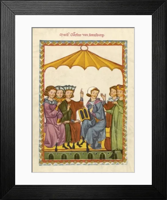 Framed Print : Gottfried Von Strassburg