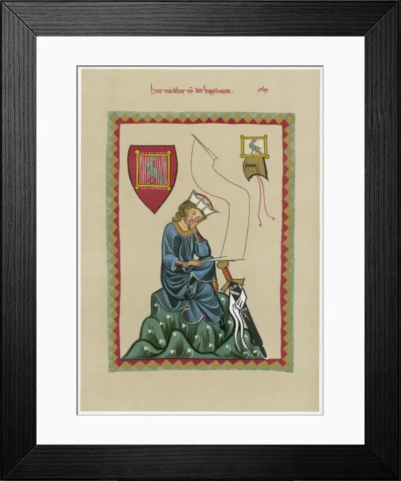 Framed Print : Walther Van Der Vogelwei Framed Print : Walther Van Der Vogelwei