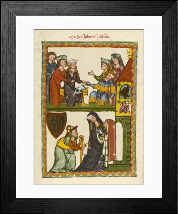 Framed Print : Johannes Hadlaub Framed Print : Johannes Hadlaub