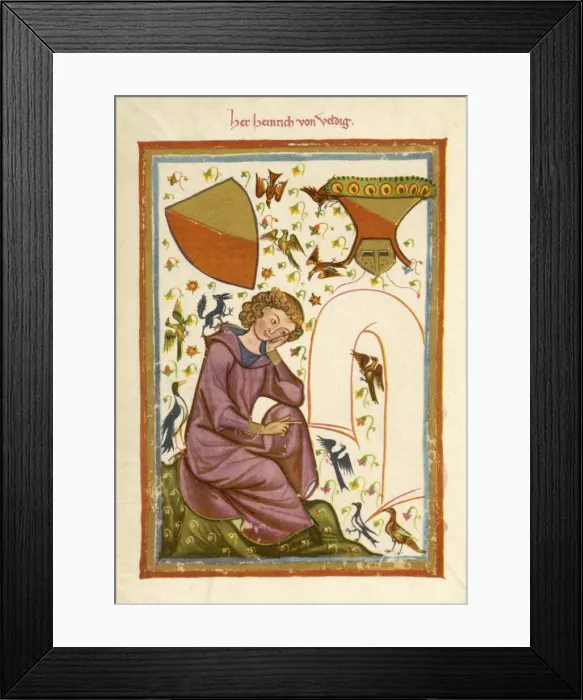 Framed Print : Heinrich Von Veldeke Framed Print : Heinrich Von Veldeke