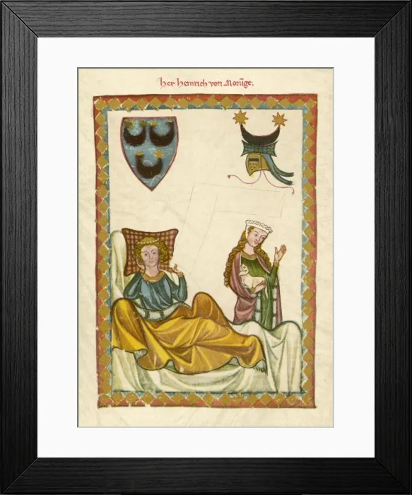 Framed Print : Heinrich Von Morungen Framed Print : Heinrich Von Morungen