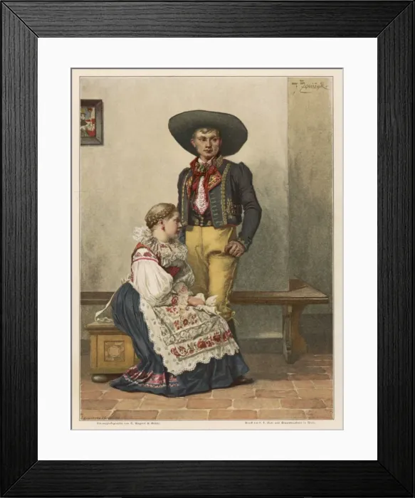 Framed Print : Racial / Czech Peasants Framed Print : Racial / Czech Peasants