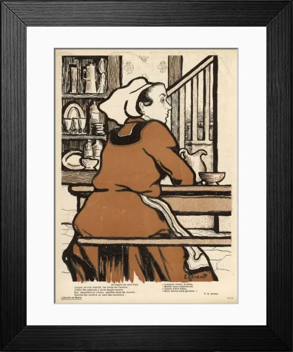 Framed Print : Racial / Breton Woman 1903 Framed Print : Racial / Breton Woman 1903