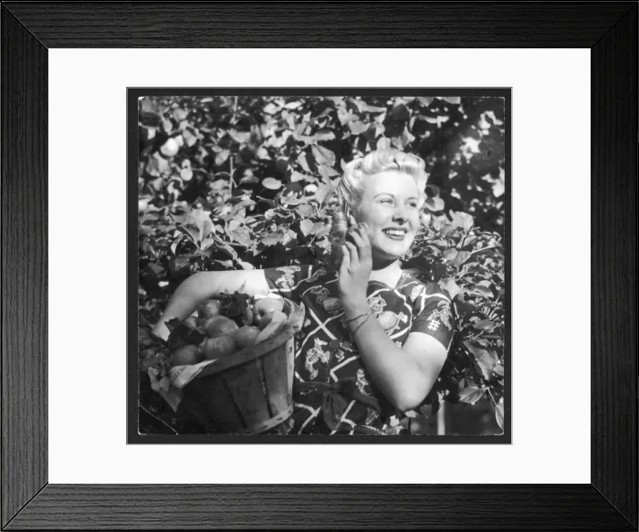 Framed Print : Patterned Frock 1940S Framed Print : Patterned Frock 1940S