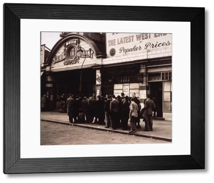 Framed Print : Queueing for Cinema 40S Framed Print : Queueing for Cinema 40S