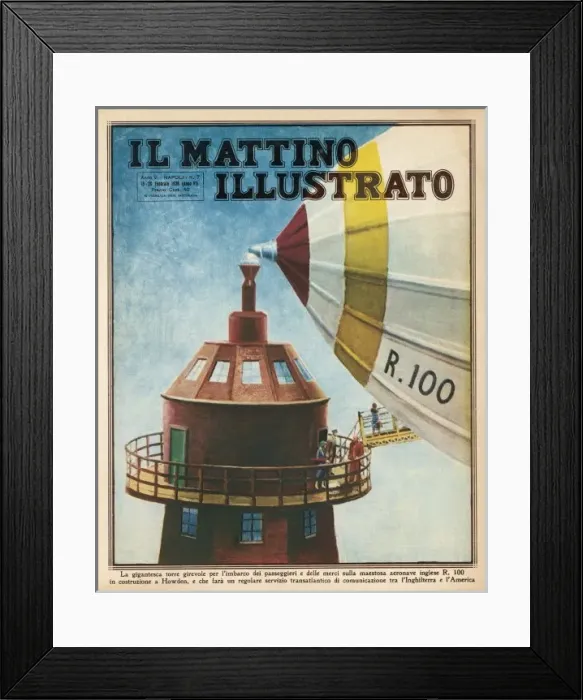 Framed Print : R100 Mooring Tower Framed Print : R100 Mooring Tower