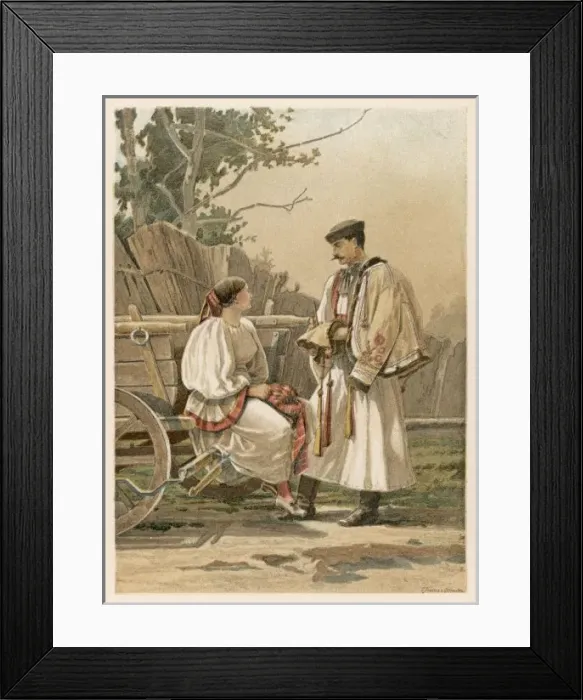 Framed Print : Racial / Hungary / Couple Framed Print : Racial / Hungary / Couple