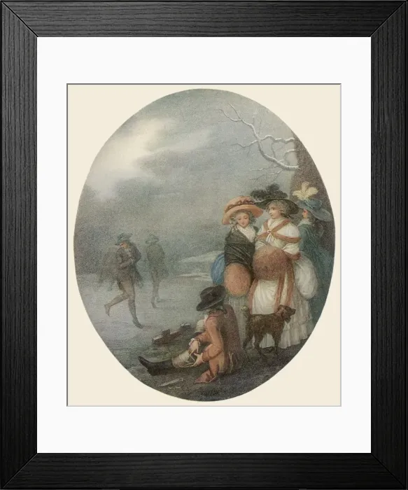 Framed Print : January Skating 1788 Framed Print : January Skating 1788