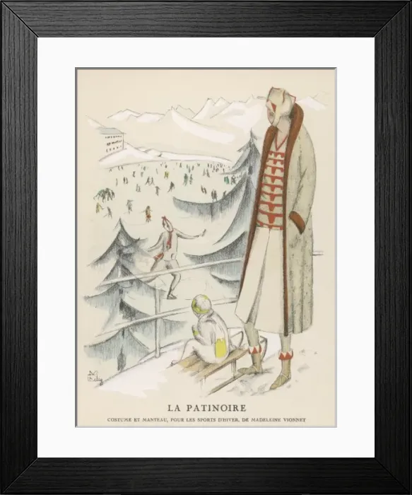 Framed Print : ICE SKATER 1924-5 Framed Print : ICE SKATER 1924-5