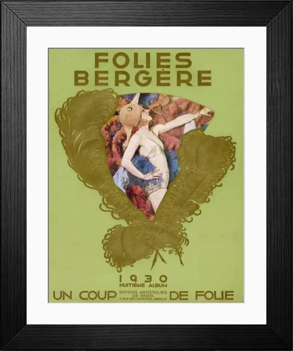 Framed Print : Folies Bergere Programme Framed Print : Folies Bergere Programme