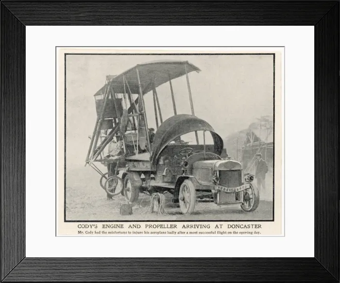 Framed Print : Cody Biplane Dismantled Framed Print : Cody Biplane Dismantled