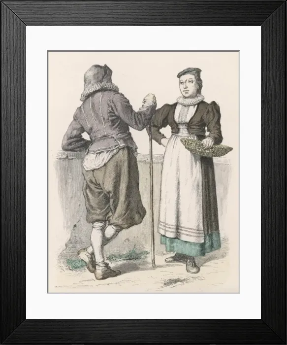 Framed Print : Racial / Swiss Peasants Framed Print : Racial / Swiss Peasants