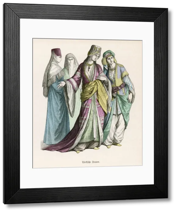 Framed Print : Racial / Turkey / Women 19C Framed Print : Racial / Turkey / Women 19C