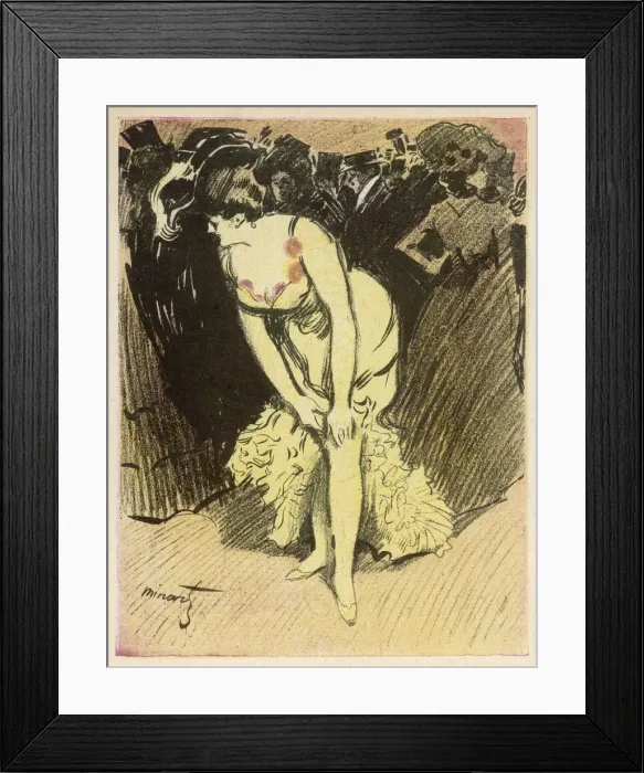 Framed Print : Paris Showgirl / 1902 Framed Print : Paris Showgirl / 1902